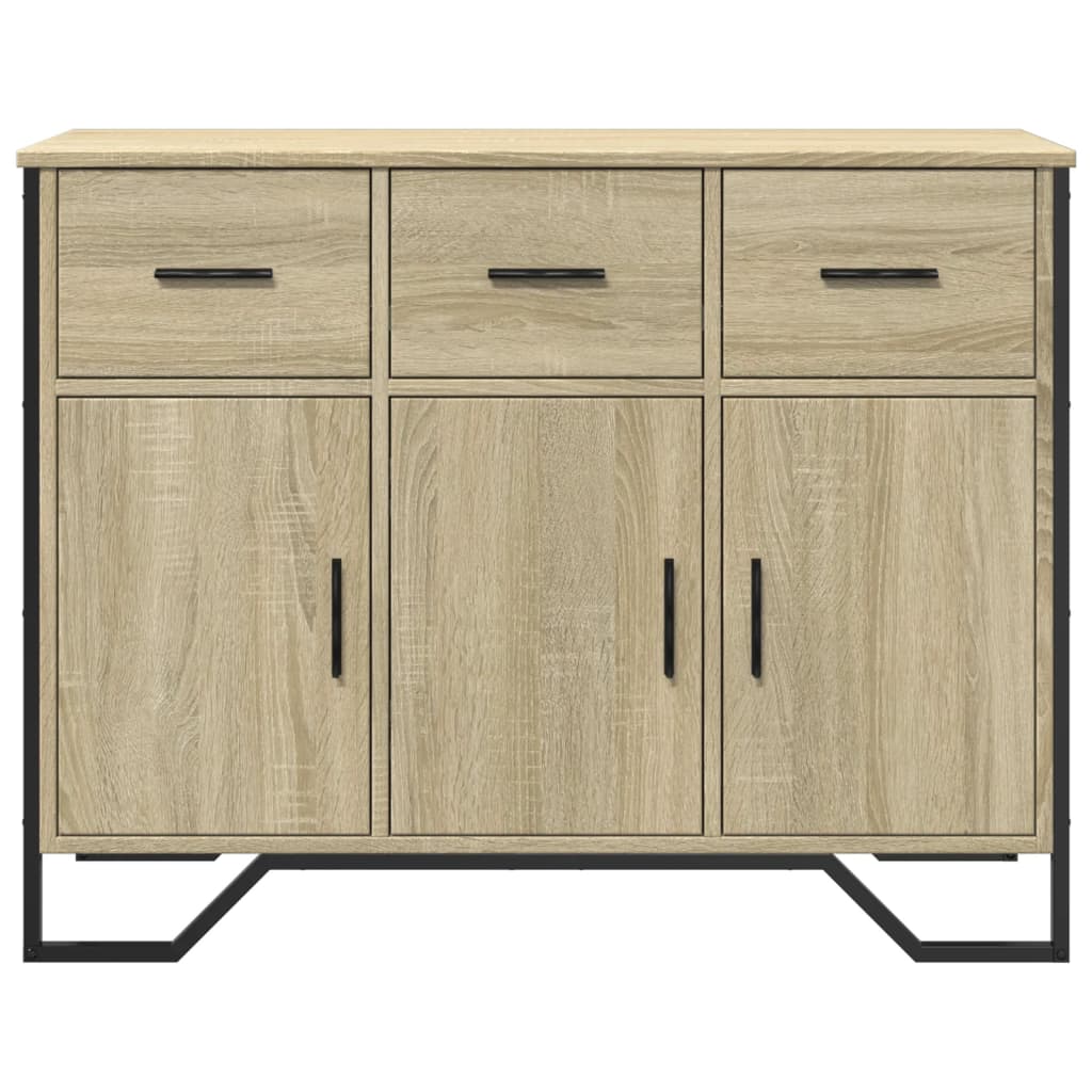 Buffet chêne sonoma 97x32,5x74,5 cm bois d'ingénierie