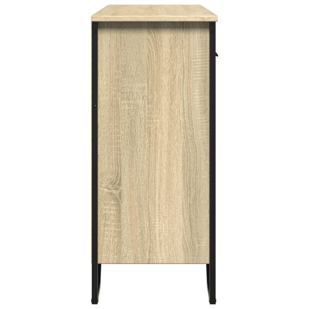 Buffet chêne sonoma 97x32,5x74,5 cm bois d'ingénierie