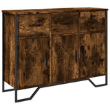 Smoked oak sideboard 97x32.5x74.5 cm engineered wood