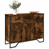 Smoked oak sideboard 97x32.5x74.5 cm engineered wood