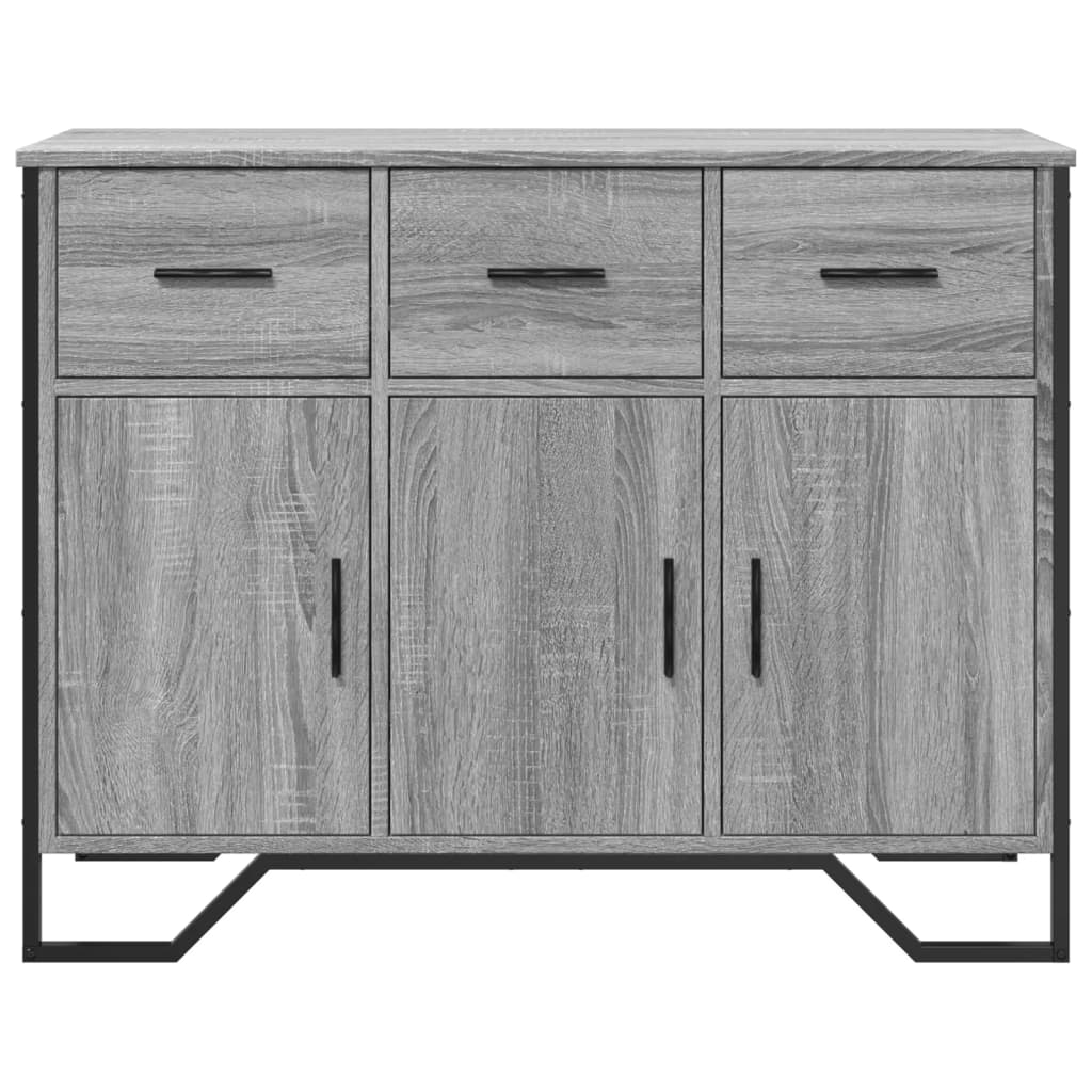 Buffet sonoma gris 97x32,5x74,5 cm bois d'ingénierie