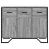 Sonoma gray sideboard 97x32.5x74.5 cm engineered wood