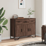 Brown oak sideboard 97x32.5x74.5 cm engineered wood