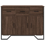 Buffet chêne marron 97x32,5x74,5 cm bois d'ingénierie