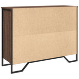 Brown oak sideboard 97x32.5x74.5 cm engineered wood