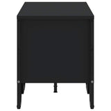 Black TV cabinet 122x34x41 cm engineered wood