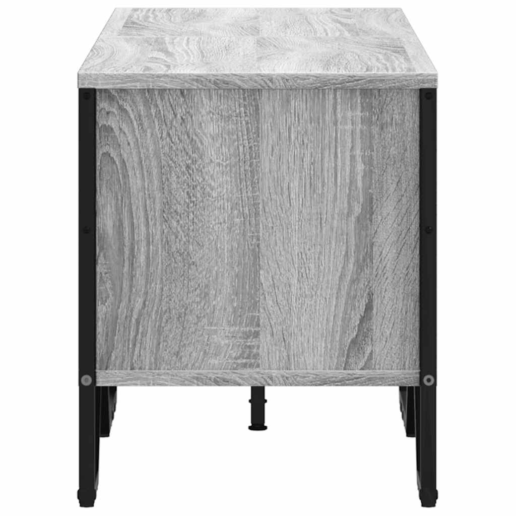 Meuble TV sonoma gris 122x34x41 cm bois d'ingénierie