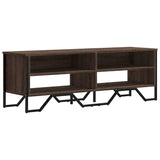 Meuble TV chêne marron 122x34x41 cm bois d'ingénierie