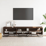 Meuble TV chêne marron 180x34x41 cm bois d'ingénierie