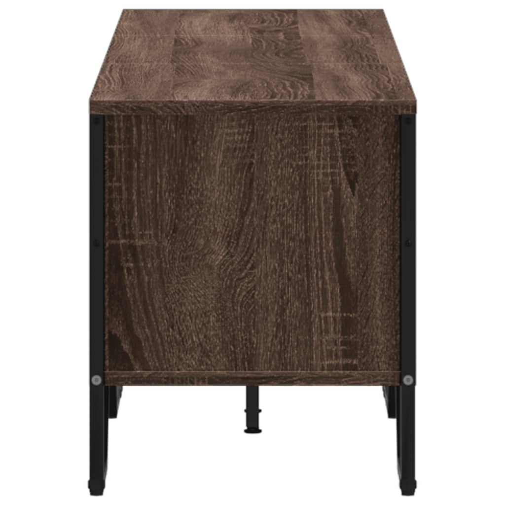 Meuble TV chêne marron 180x34x41 cm bois d'ingénierie