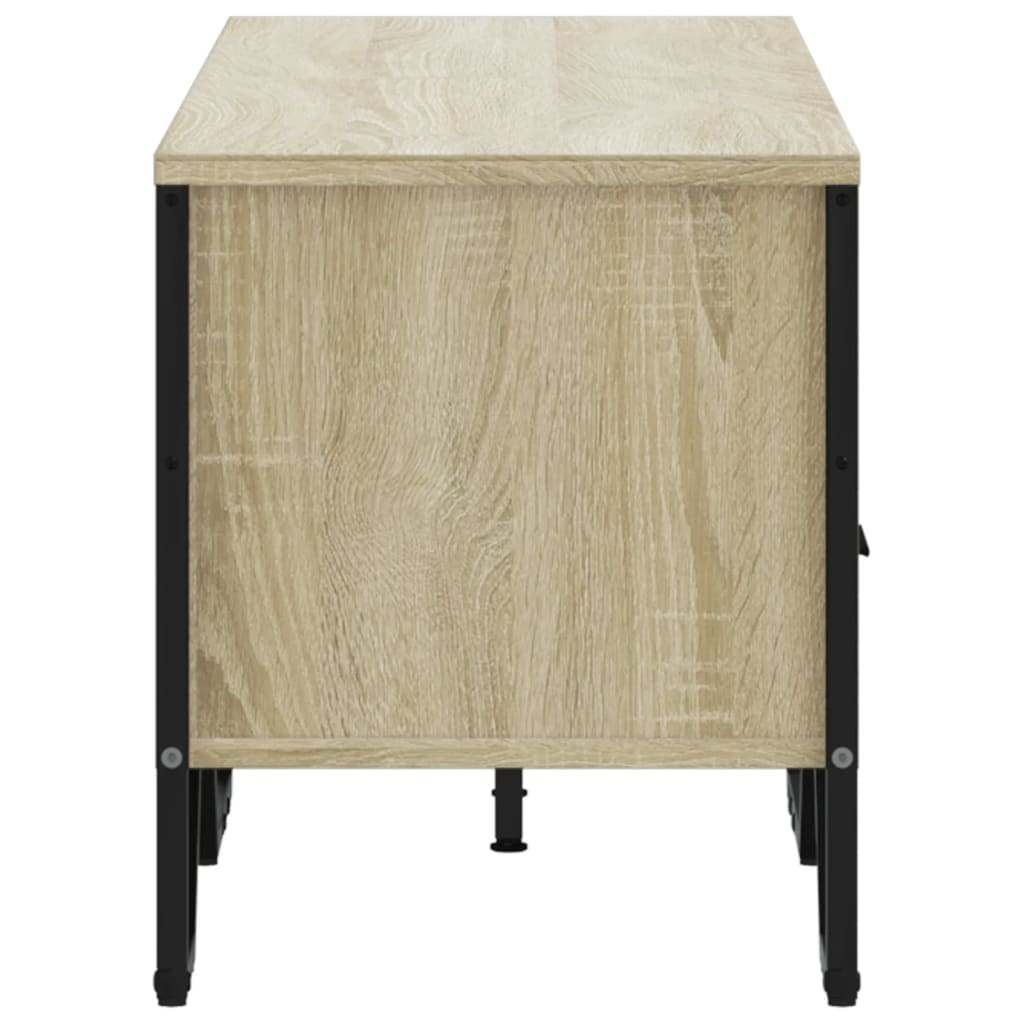 Meuble TV chêne sonoma 122x34x41 cm bois d'ingénierie