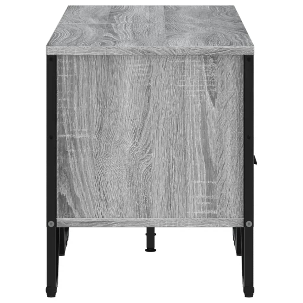 Meuble TV sonoma gris 122x34x41 cm bois d'ingénierie