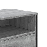 Meuble TV sonoma gris 122x34x41 cm bois d'ingénierie