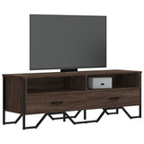 Meuble TV chêne marron 122x34x41 cm bois d'ingénierie