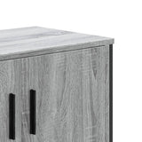 Meuble TV sonoma gris 122x34x41 cm bois d'ingénierie