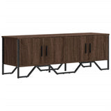 Meuble TV chêne marron 122x34x41 cm bois d'ingénierie