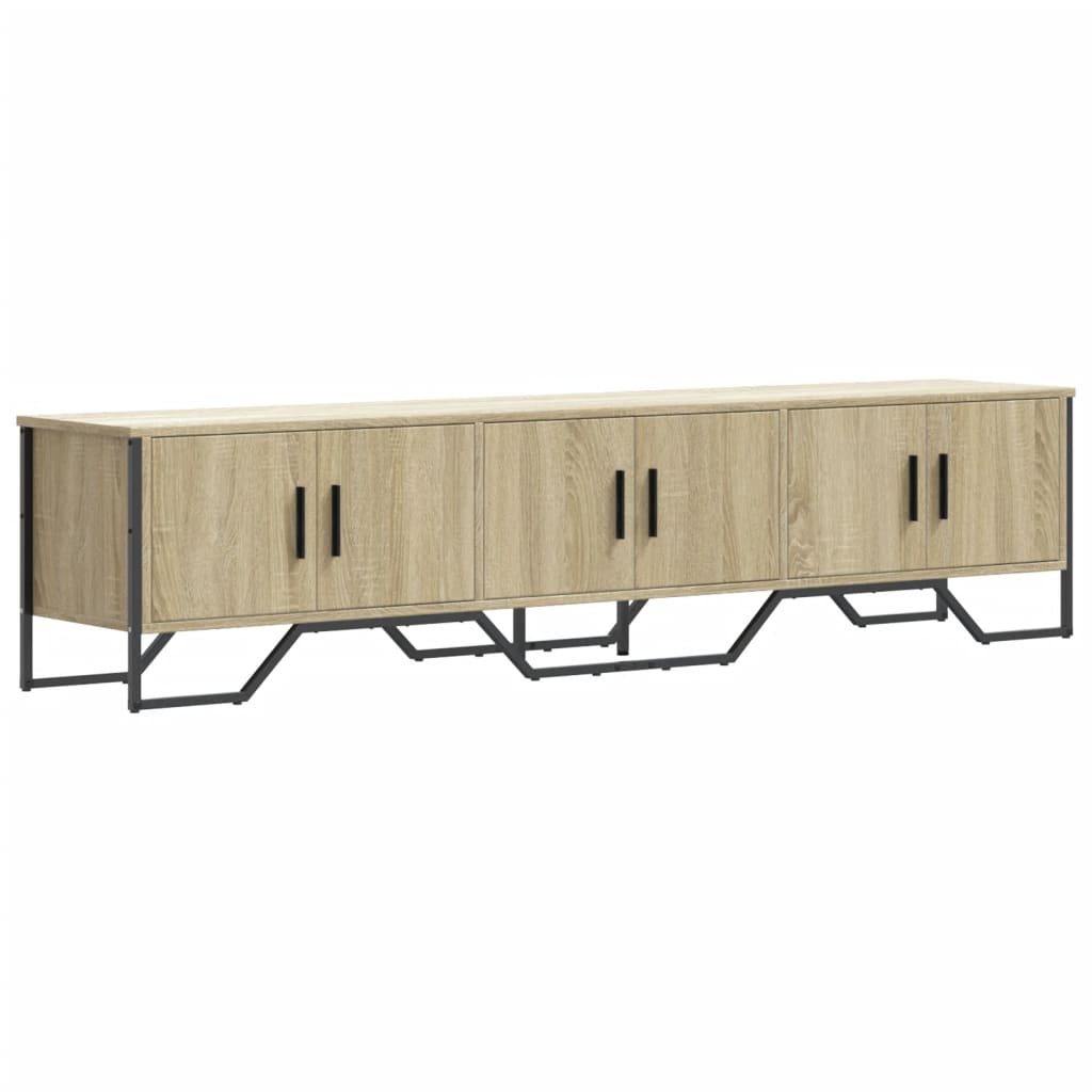 Meuble TV chêne sonoma 180x34x41 cm bois d'ingénierie