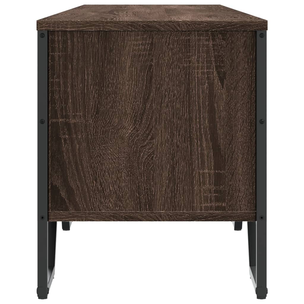 Meuble TV chêne marron 180x34x41 cm bois d'ingénierie