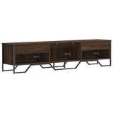 Meuble TV chêne marron 180x34x41 cm bois d'ingénierie