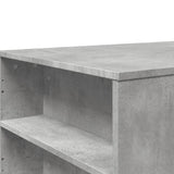 Betongrauer Couchtisch 102x55x42 cm, Holzwerkstoff