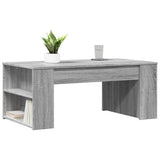 Table basse sonoma gris 102x55x42 cm bois d'ingénierie