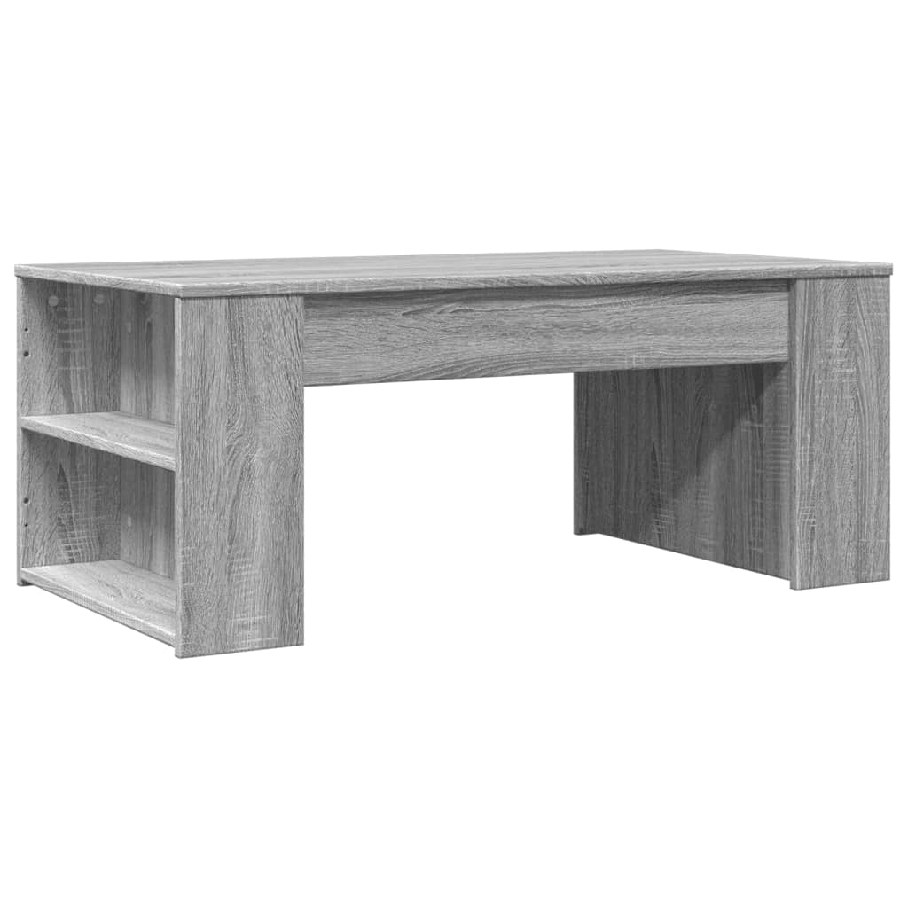 Table basse sonoma gris 102x55x42 cm bois d'ingénierie