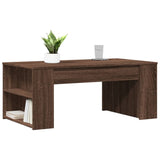 Couchtisch aus brauner Eiche, 102 x 55 x 42 cm, Holzwerkstoff