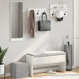 Ensemble de meubles de couloir 4 pcs blanc bois d'ingénierie