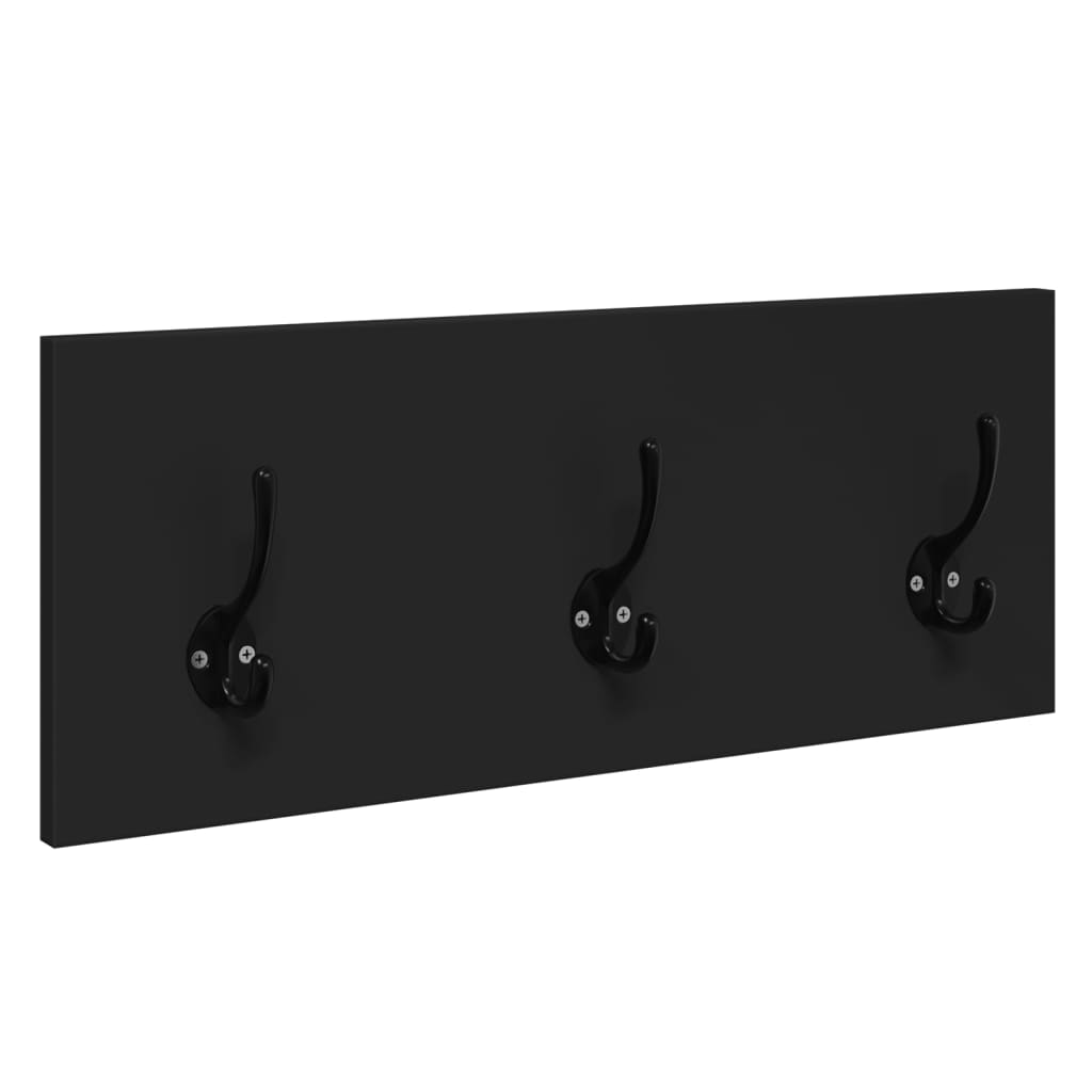 Ensemble de meubles de couloir 4 pcs noir bois d'ingénierie