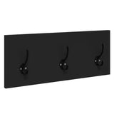 Ensemble de meubles de couloir 4 pcs noir bois d'ingénierie