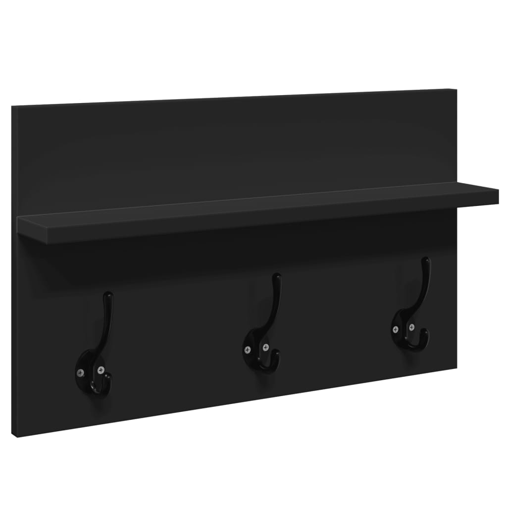 Ensemble de meubles de couloir 4 pcs noir bois d'ingénierie