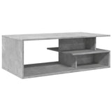 Table basse gris béton 102x55x35 cm bois d'ingénierie