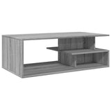 Sonoma grauer Couchtisch 102x55x35 cm, Holzwerkstoff