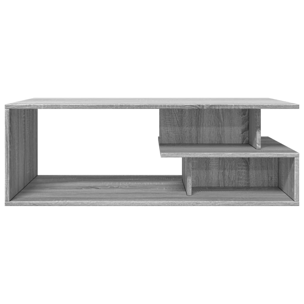 Sonoma grauer Couchtisch 102x55x35 cm, Holzwerkstoff