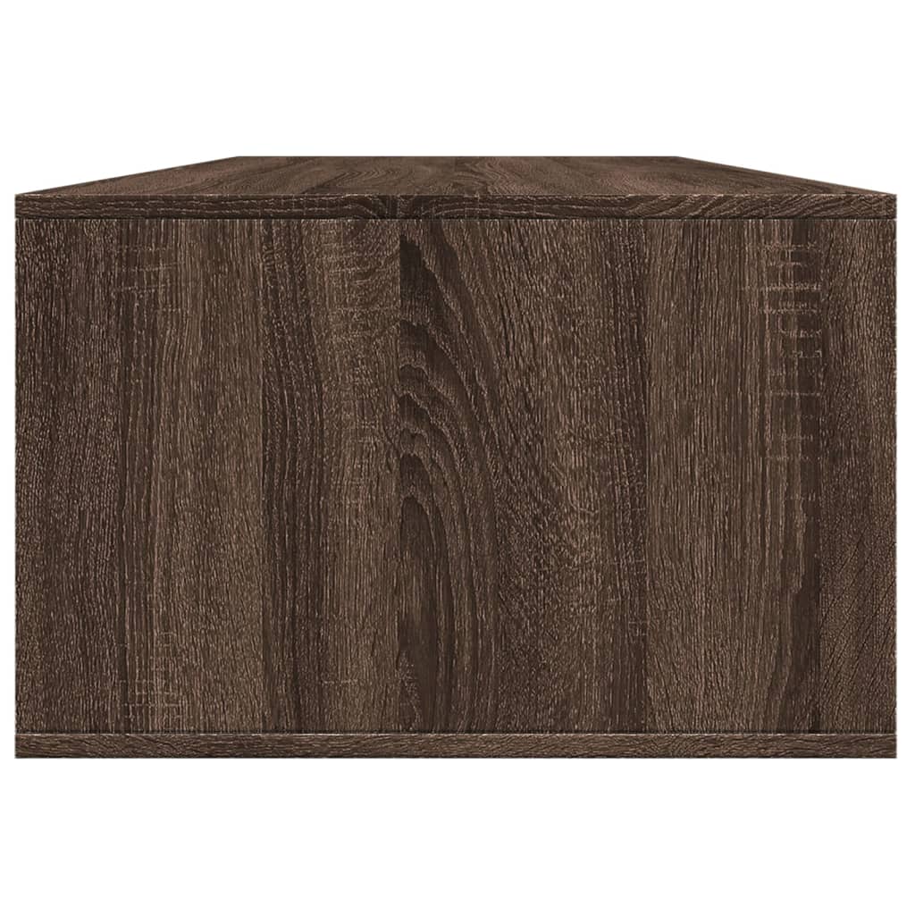 Table basse chêne marron 102x55x35 cm bois d'ingénierie