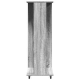 Wardrobe with wheels sonoma gray 102x38x110 cm engineered wood