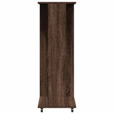 Garde-robe avec roues chêne marron 102x38x110cm bois ingénierie