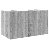 Desk organizer sonoma gray 44.5x24x25cm engineered wood