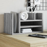 Desk organizer sonoma gray 44.5x24x25cm engineered wood