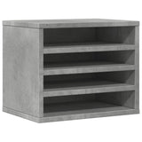 Concrete gray desk organizer 36x26x29.5 cm