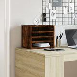 Desk organizer smoked oak 36x26x29.5 cm