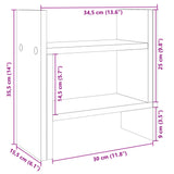 Organisateur de bureau chêne sonoma 34,5x15,5x35,5 cm