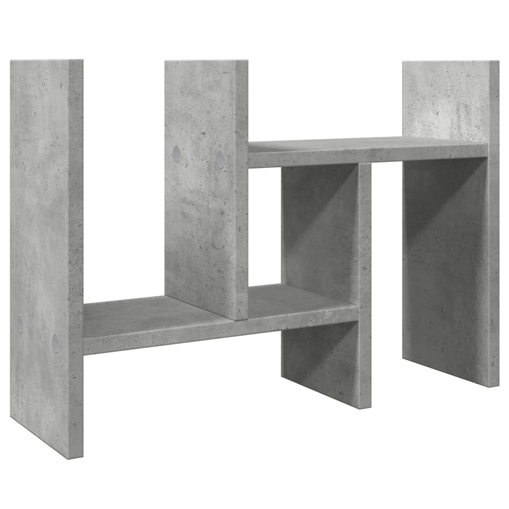 Concrete gray desk organizer 34.5x15.5x35.5 cm