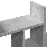 Concrete gray desk organizer 34.5x15.5x35.5 cm