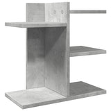 Organisateur de bureau gris béton 42x21,5x42 cm bois ingénierie