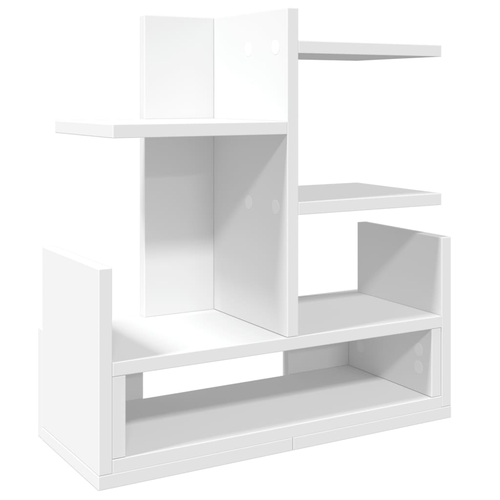 Organisateur de bureau blanc 49x20x52,5 cm bois d'ingénierie