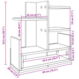 Organisateur de bureau chêne sonoma 49x20x52,5 cm