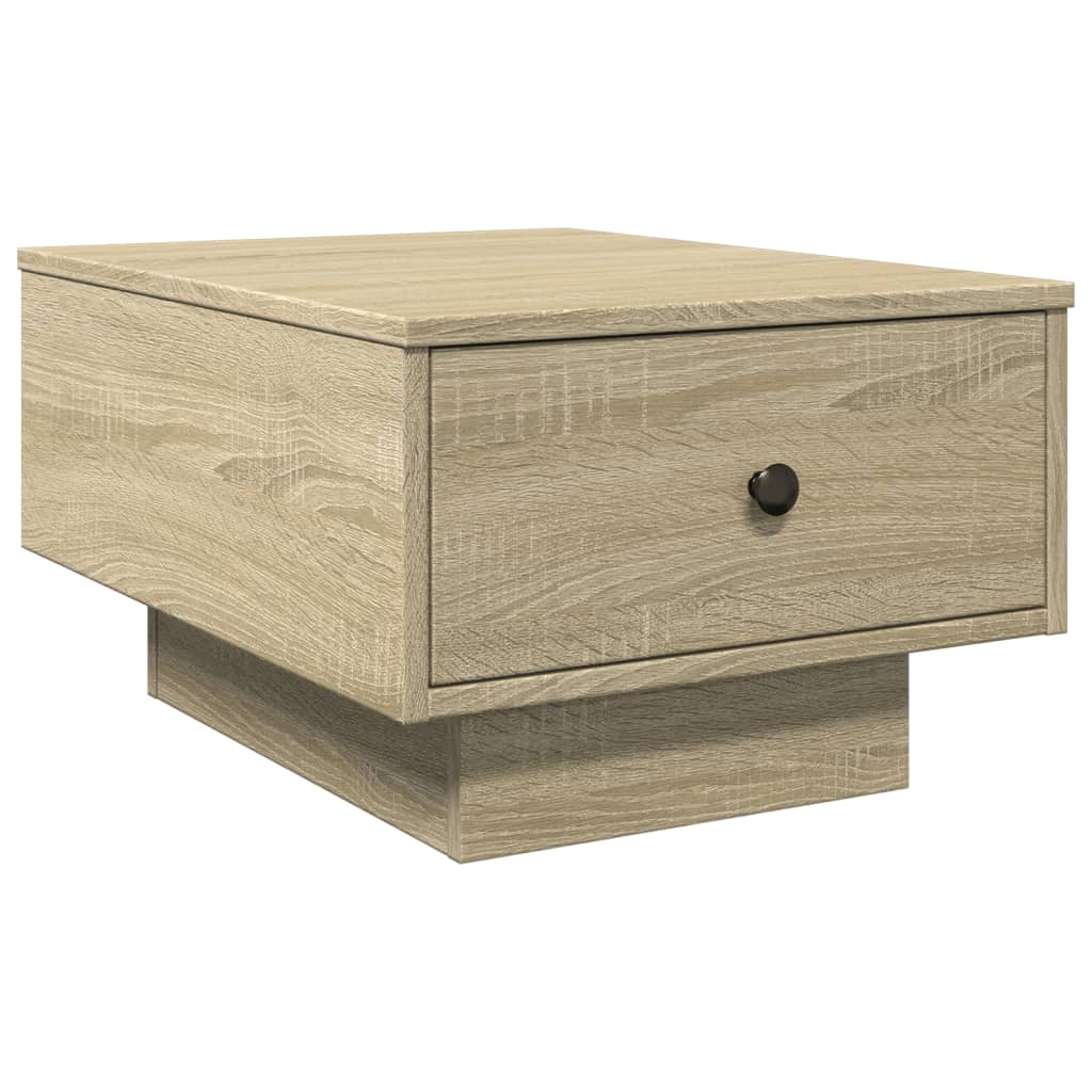 Table basse chêne sonoma 60x45x31 cm bois d'ingénierie