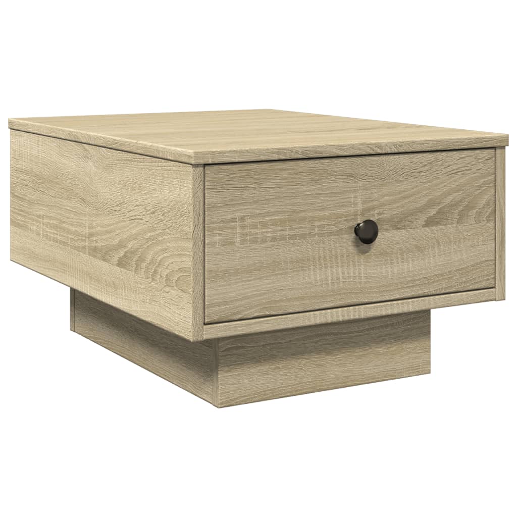 Table basse chêne sonoma 60x45x31 cm bois d'ingénierie