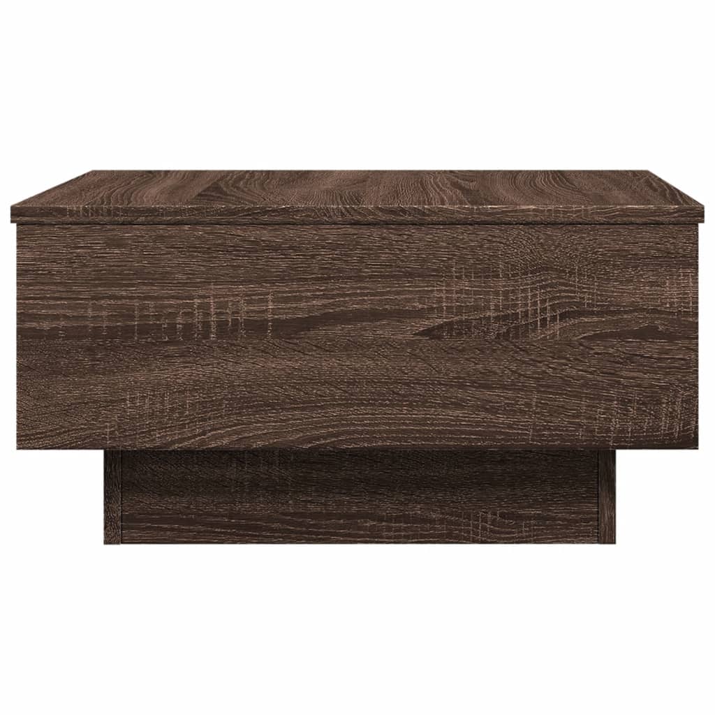 Table basse chêne marron 60x45x31 cm bois d'ingénierie